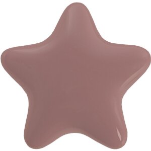 Clayre & Eef 65295 Door knob star taupe Ø 4x3/6 cm