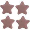 Clayre & Eef 65295 Door knob star taupe Ø 4x3/6 cm