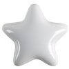 Clayre & Eef 65296 Door knob star shape white Ø 4x3/6 cm