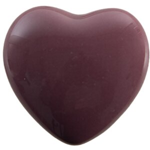 Clayre & Eef 65298 Door knob heart shape dark red Ø 4x3/6 cm