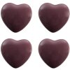 Clayre & Eef 65298 Door knob heart shape dark red Ø 4x3/6 cm