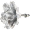 Clayre & Eef 65305 Door knob flower shape ceramic white Ø 6x3/6 cm