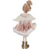 Clayre & Eef 65377 Decoration Angel 9x3x18 cm Pink Gold