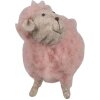 Clayre & Eef 65378 Decoration Sheep Pink 14x7x10 cm