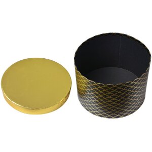 Clayre & Eef 65458 Hat Box Set Gold Black Ø...