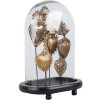 Clayre & Eef 65465 Glass Bell Decoration Gold 27x18x39 cm