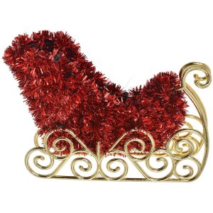 Clayre & Eef 65485 Christmas Decoration Sleigh Red...