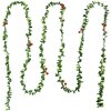 Clayre & Eef 65487 Christmas Garland Decoration 270 cm Set 12 Green Red