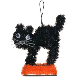 Clayre & Eef 65495 Decoration Cat Black Orange...