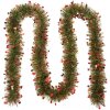 Clayre & Eef 65528 Christmas garland green red 200 cm