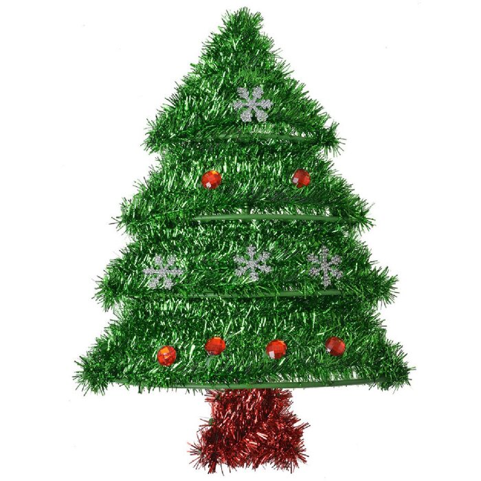 Clayre & Eef 65529 Wall Decoration Christmas Tree Green 25x3x35 cm