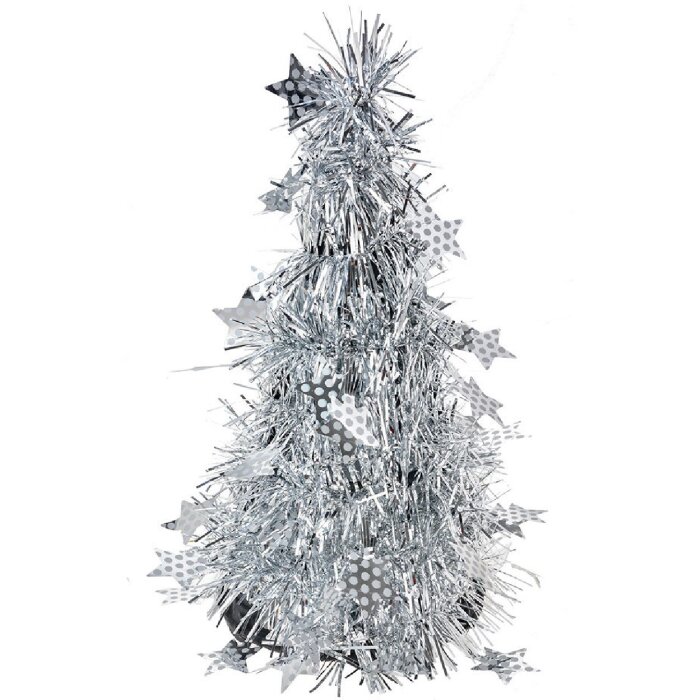 Clayre & Eef 65538S Decorative tree silver Ø12x25 cm