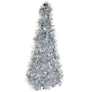 Clayre & Eef 65541M Decoration Christmas tree silver...