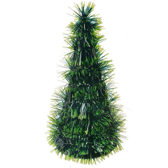 Clayre & Eef 65542S Christmas Tree Decoration Ø 12x25 cm Green