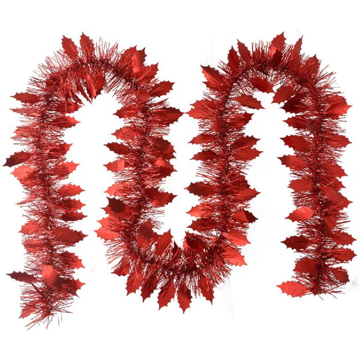 Clayre & Eef 65545R Christmas garland red 200 cm