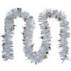 Clayre & Eef 65548 Christmas garland silver with candy canes 200 cm