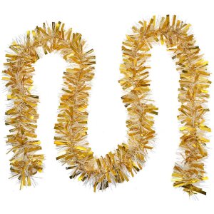 Clayre & Eef 65551 Christmas Garland Gold 200 cm...