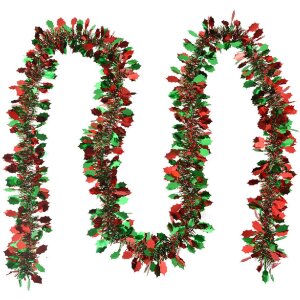 Clayre & Eef 65553 Christmas garland 200 cm red green