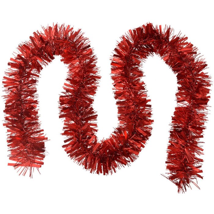 Clayre & Eef 65554 Christmas garland red 200 cm