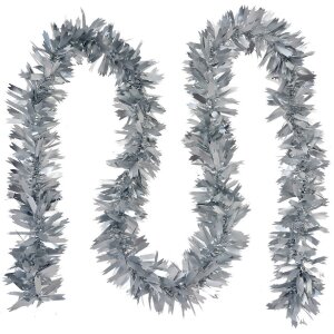 Clayre & Eef 65562ZI Christmas garland silver 200 cm