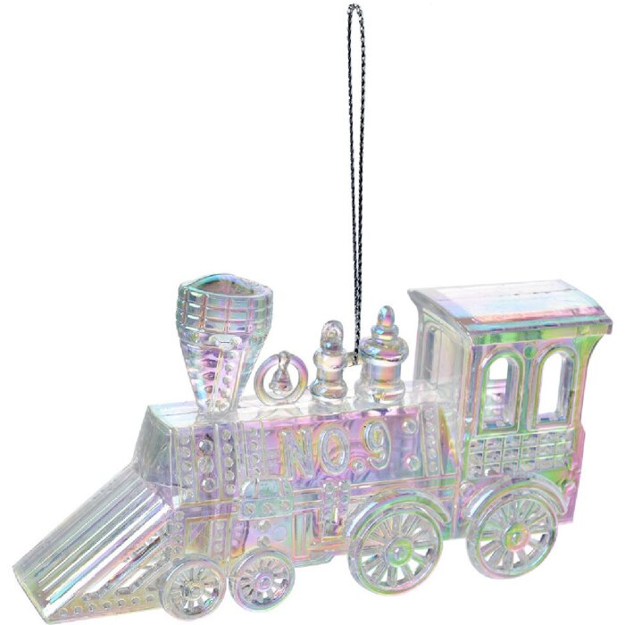 Clayre & Eef 65601 Decorative pendant rainbow locomotive 12x2x7 cm