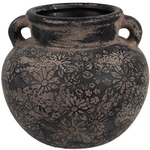 Clayre & Eef 6CE1706 Decoration Flower Pot Grey...