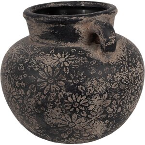 Clayre & Eef 6CE1706 Decoration Flower Pot Grey...