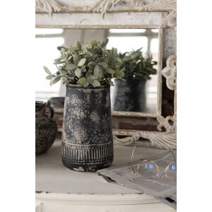 Clayre & Eef 6CE1709 Decoration Vase Grey Ø 14x22 cm