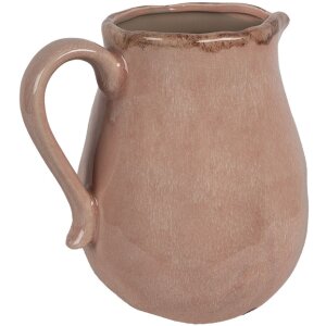 Clayre & Eef 6CE1712P Decoration Jug Pink 21x16x20 cm