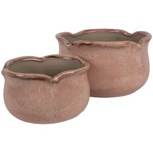 Clayre & Eef 6CE1717P Decoration Flower Pot Pink...