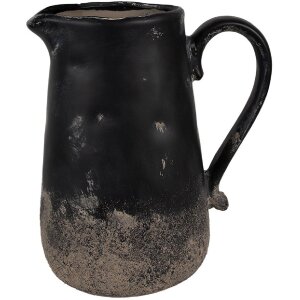 Clayre & Eef 6CE1718L Decoration Jug Black 21x15x22 cm