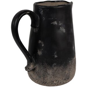 Clayre & Eef 6CE1718L Decoration Jug Black 21x15x22 cm