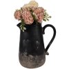 Clayre & Eef 6CE1718L Decoration Jug Black 21x15x22 cm