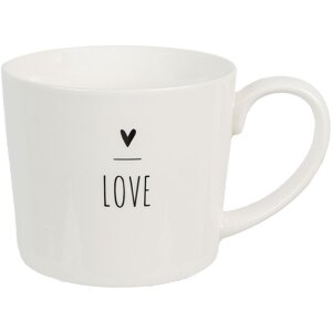 Clayre & Eef 6CEMU0147 Mug LOVE white 275 ml