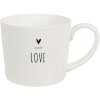 Clayre & Eef 6CEMU0147 Mug LOVE white 275 ml