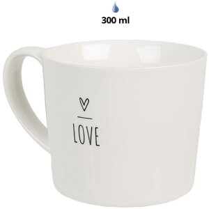 Clayre & Eef 6CEMU0148 Mug white 12x8x7 cm 275 ml...