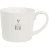 Clayre & Eef 6CEMU0148 Mug white 12x8x7 cm 275 ml Love motif