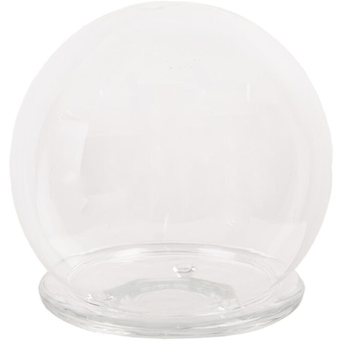 Clayre & Eef 6GL4445 Glass bell jar Ø 12x12 cm Transparent