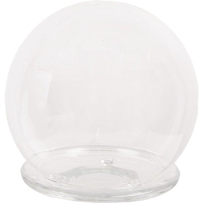 Clayre & Eef 6GL4446 Glass Bell Transparent Ø 15x16 cm