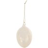 Clayre & Eef 6GL4448 Decorative hanger egg transparent Ø 6x10 cm