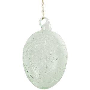 Clayre & Eef 6GL4449 Decoration Hanging Egg Glass...