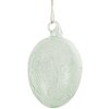 Clayre & Eef 6GL4449 Decoration Hanging Egg Glass Green Ø 6x10 cm