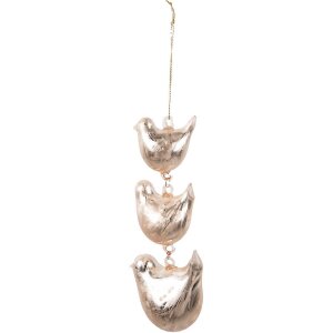 Clayre & Eef 6GL4456 Hanging Birds Decoration Beige...