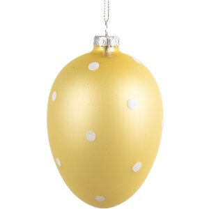 Clayre & Eef 6GL4467 Decorative egg yellow Ø...