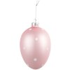 Clayre & Eef 6GL4468 Hanging egg decoration Ø 8x12 cm Pink White