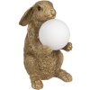 Clayre & Eef 6LMP790 Table Lamp Bunny Gold G9 max 60W 27x19x35 cm