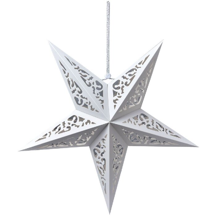 Clayre & Eef 6PA0510M Decoration Star White 45x15x45 cm