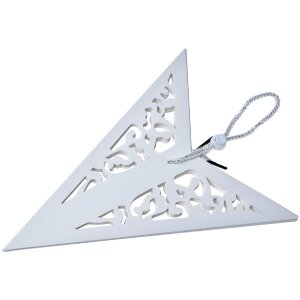 Clayre & Eef 6PA0510M Decoration Star White 45x15x45 cm