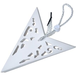 Clayre & Eef 6PA0510S Decoration Star White 30x10x30 cm