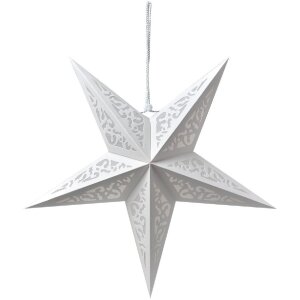 Clayre & Eef 6PA0511M Decoration Star White 45x15x45 cm